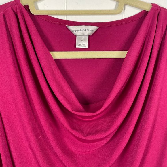 Christopher Banks Wine Sleeveless Top Extra Large - Picture 3 of 3